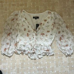 Lulus floral top, new with tags
